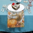 thumbnail image 4 of Qinduosi Decorative Washable Cloth Napkins Table Napkin for Gifts, Dining, Kitchen, Camping, Pumpkin Passion - Thanksgiving/Christmas, 4 of 7