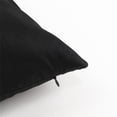 thumbnail image 4 of Funda de cojín cuadrada de color de súper lujo con funda de almohada, Negro_60x60cm Sunnimix funda de almohada de tiro cuadrado de seda, 4 of 8