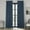 Indigo, variant on Indigo Faux Linen Grommet Room Darkening Curtain (1 Panel), Indigo, 50W X 96L