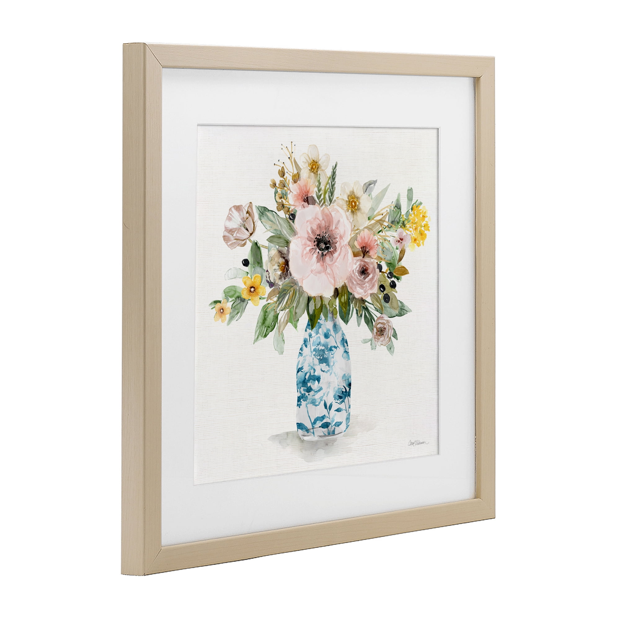 Stupell Industries Summer Chinoiserie Assortment Birch Framed Print Under Glass, design by Carol Robinson