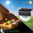 thumbnail image 2 of Outdoor LED Solar Wall Lights, 2-Pack Path Lighting, Color-Changing LED Outdoor Solar Lights, Wall Lights for Garden Paths, Walkways, 2 of 5