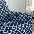 thumbnail image 3 of Great Bay Home Stretch Twill Recliner Slipcover (Recliner, Navy), 3 of 5