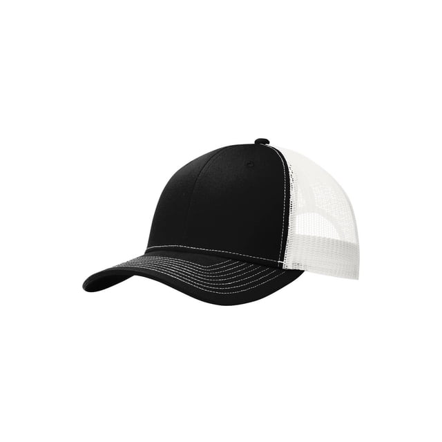 Top Headwear Snapback Trucker Cap - Black/White