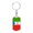 Dog Tag with Swivel Keychain (Gold), variant on Equatorial Guinea Flag Dog Tag Keychain Stainless Steel Silver Tone or Gold Tone