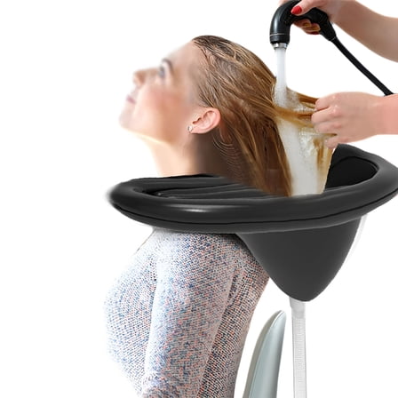 ACDANC Foldable Adjustable Hair Washing Sink with Drainage Portable Shampoo Bowl,Portable Shampoo Basin