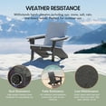 thumbnail image 3 of WestinTrends Riviera Outdoor HDPE Modern Adirondack Chair with Cup Holder, Gray, 3 of 15