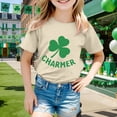 thumbnail image 2 of WERYOUNG Boy's T-Shirts St Patrick's Day Short Sleeve Crewneck Letter Print Casual Kids T Shirt Leisure Wear Relaxed Fit Tee Shirts Outdoor Activities Stylish Versatile Children Tops, 2 of 4