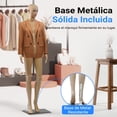 thumbnail image 3 of Maniquí Femenino Completo de 175 cm de Altura con Cabeza Ajustable SereneLife, Extremidades Flexibles y Diseño Desmontable, Perfecto para Tiendas de Ropa, Boutiques, Exposiciones y Más, Piel, 3 of 7