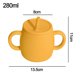 thumbnail image 2 of Vaso educativo preescolar de silicona con tapa, asa y pajita apto para bebés mayores de 6 meses, 2 of 5
