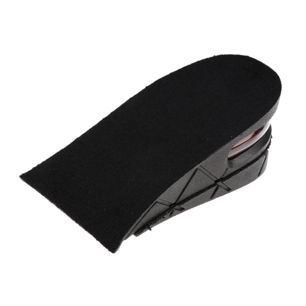 Plantillas transpirables con cámara de aire para aumentar la altura, medias plantillas para zapatos Negro
