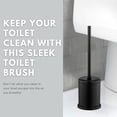thumbnail image 2 of Deluxe Toilet Brush with Lid - Black 2 Pack, 2 of 8