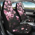 thumbnail image 3 of Yuyamidu Cherry Blossom Car Seat Covers Set Vehicle Front Seat Protection Pink Flowers Auto Interior Accessories Universal fit Most Car SUV Van Truck, 3 of 7