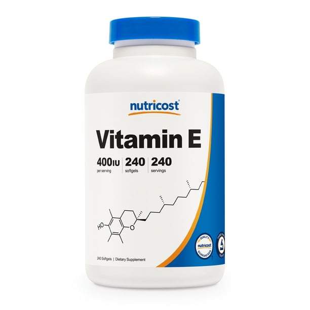 Nutricost Vitamin E 400 Iu 240 Softgel Capsules Walmart Com Walmart Com