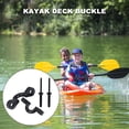 thumbnail image 2 of 1 juego de hebilla de cubierta tipo C, arandela de remache negra, gancho para manija de kayak, para kayak, yate, casa, canoa, 2 of 6