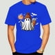 thumbnail image 4 of Camisetas de verano para hombre, ropa con estampado gráfico de fantasma, café, calabaza, Halloween, deportes informales, cuello redondo, camiseta de manga corta, Top, 4 of 5