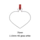 thumbnail image 1 of BEAUTYSUB LS-CO002 blanco brillante de una cara HD de 1,15mm, adornos navideños personalizados por sublimación de alta definición, decorativos, 1 of 4