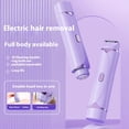 thumbnail image 4 of Women Electric Shaver Double Heads LED Display USB Rechargeable IPX7 Waterproof Portable Face Body Bikini Area Arm Leg Hair Removal Epilator Razor Trimmer, 4 of 8