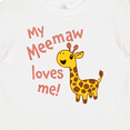 thumbnail image 4 of Inktastic My Meemaw Loves Me- Cute Giraffe Boys or Girls Baby T-Shirt, 4 of 5