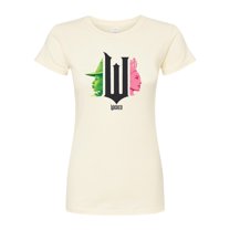 Wicked - Elphaba And Glinda Side Profiles - Juniors Fitted Graphic T-Shirt