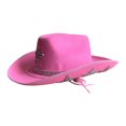 thumbnail image 1 of Women Cowboy Hat Wide Brim Rhinestone Tasseled Western Large Cap, 1 of 2
