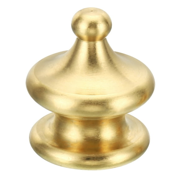 Uxcell 1" Tall Brass Lamp Finials Cap Knob 1 Set Lamp Screw Holder Tapped 1/4-27 Table Floor Lamp Shade Decorations