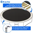 thumbnail image 6 of Kacho Trampoline 14FT, 1400LBS Trampoline with Enclosure Net, Heavy Duty Trampoline for 6-7 Kids and 2-3 Adults, Outdoor Trampoline with Basketball Hoop, Ladder, No Gap Design Backyard Trampoline, 6 of 7
