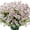 White, variant on Sinhoon 6 Bundles Outdoor Artificial Flowers Faux Plastic Plants Greenery Shrubs Fake Violet Flowers for Porch Window Box Hanging Basket Garden Decor, UV Resistant(Yellow)