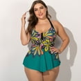 thumbnail image 4 of Beadeez Maillot de Bain Grande Taille pour Femmes Imprimé Floral Tankini Deux Pièces Robe de Bain M-5TG, 4 of 6