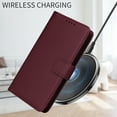 thumbnail image 3 of for iPhone 14 Pro Removable Wallet Case, Premium PU Leather Flip Cover with [RFID Blocking][ Detachable Card Holder][Stand Function][Wrist Strap] Shockproof Protectove Phone Cover,Winered, 3 of 10