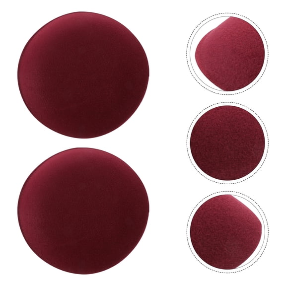 MEIBUTYUP Dark Red Fascinator Base for Headdress Making Supplies, Lightweight and Practical, 2 Pieces