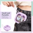 thumbnail image 3 of GHSDFBB 4 Pcs Hair Tie Organizer Portable Hair Accessory Storage Containers Stackable Hair Tie Holder Bobby Pin Holder Cotton Swab Dispenser Hair Accessories Organizer Box (Purple), 3 of 6