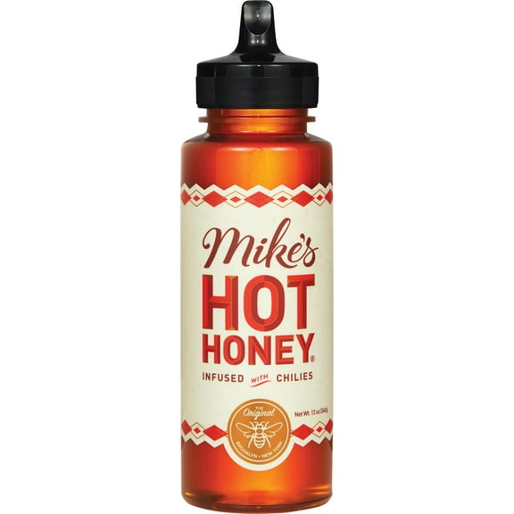 Mike’s Hot Honey, 12 oz Squeeze Bottle (1 Pack), Honey with a Kick, Sweetness & Heat, 100% Pure Honey, Shelf-Stable, Gluten-Free & Paleo