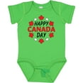 thumbnail image 3 of Inktastic Happy Canada Day Maple Leaf Circle Boys or Girls Baby Bodysuit, 3 of 5
