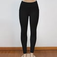 thumbnail image 4 of Pantalones De Yoga Mallas casuales para mujer malla transpirable con bolsillos para deportes de gimnasio (M negro), 4 of 5
