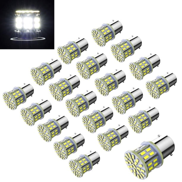 Bombilla LED Efoxcity 1156 12 V 650 lúmenes 50-SMD blanca (paquete de 20)