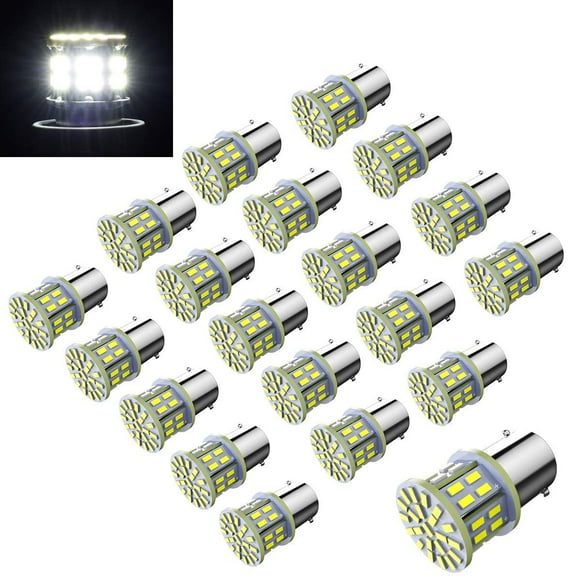 Bombilla LED Efoxcity 1156 12 V 650 lúmenes 50-SMD blanca (paquete de 20)