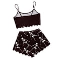 thumbnail image 4 of Weebloom Halloween Womens Summer Pajamas Sets Sleeveless Vest Shorts Set Casual Print Home Wear Sleepwear Nightwear Pjs Loungewear M, 4 of 5