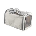 thumbnail image 1 of Pet Carrier Breathable Foldable Soft Cushion Portable Cat Carrying Bag for Airplane Car Travel Beige With Curtain, 1 of 1