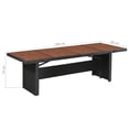 thumbnail image 3 of vidaXL Garden Table 240x90x74 cm Poly Rattan and Solid Acacia Wood, 3 of 3