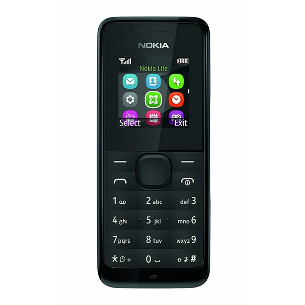 Nokia 105 Unlocked GSM Phone - Black - Walmart.com