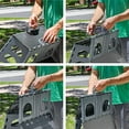 thumbnail image 3 of Bee Neat 2 Step Small Folding Stool/Chair for Office,Garage, Library, Closet, RV, Bathroom, Porch, & More - Collapsible Step Stool Ladder Ideal for Adults, Seniors - Can Support up to 300lbs, 3 of 5
