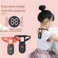 thumbnail image 3 of 1 Set Posture Correction Belt Real-time Monitoring Feel Free to Wear LCD Counting Smart Vibration Reminder Intelligent Sensing Hanging Neck Corrector for Office, 3 of 8