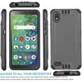 thumbnail image 4 of FYBTO Étui de Téléphone pour [Alcatel TCL A2 (A507DL)], [Série Brossée][Bleu] Étui de Protection Antichoc pour TCL A2 (Tracfone, Simple Mobile, Conversation Directe, Total Wireless, Net10), 4 of 5
