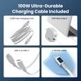 thumbnail image 5 of 65W USB C Charger, 3 in 1 GaN Fast Charging Charger, Support PPS PD 3.0 USB-C Wall Charger for Dell/iPhone Series/Tablet/Dell/Samsung Galaxy Series/Laptop etc with 3.28FT Cable-White, 5 of 7