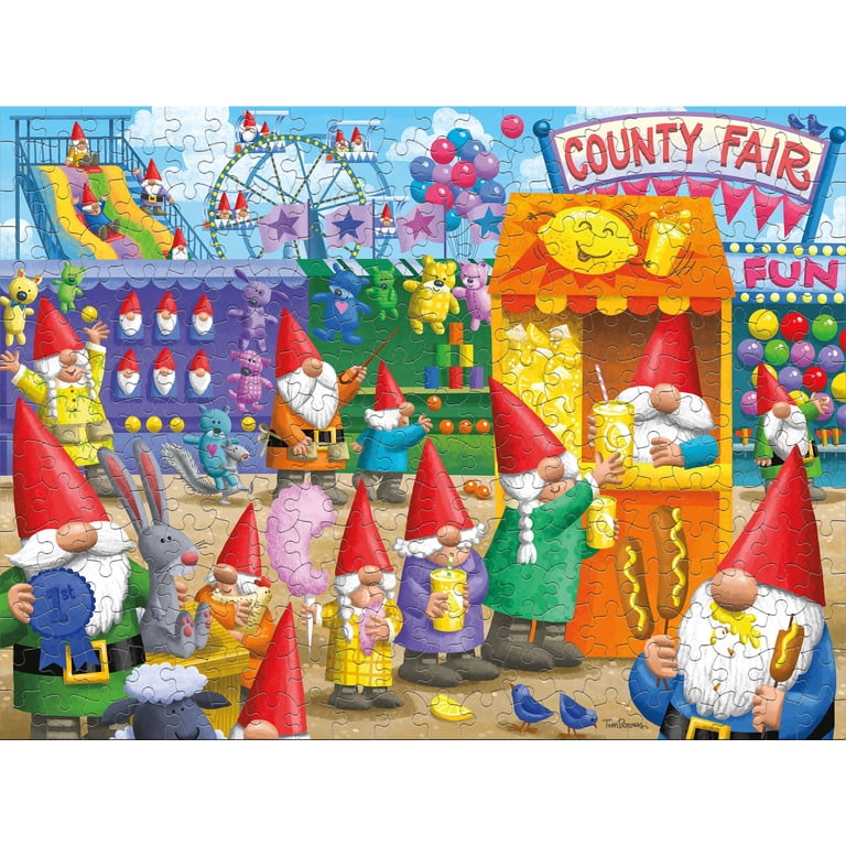 Ceaco Gnome County Fair 300 Piece Interlocking Jigsaw Puzzle