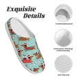 thumbnail image 5 of KLL Dachshund Christmas Play Pattern Adult Unisex Cozy Slippers,Fuzzy Slip-on Slippers TPR Sole Slippers Comfort Plush Home Footwear for Indoor & Outdoor-46/47, 5 of 7