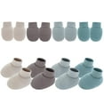 thumbnail image 5 of 1 Set Infant Cotton Mittens Anti Scratch Hand Covers Soft & Breathable Gloves & Socks for 0-6 Months Boys Girls, 5 of 8