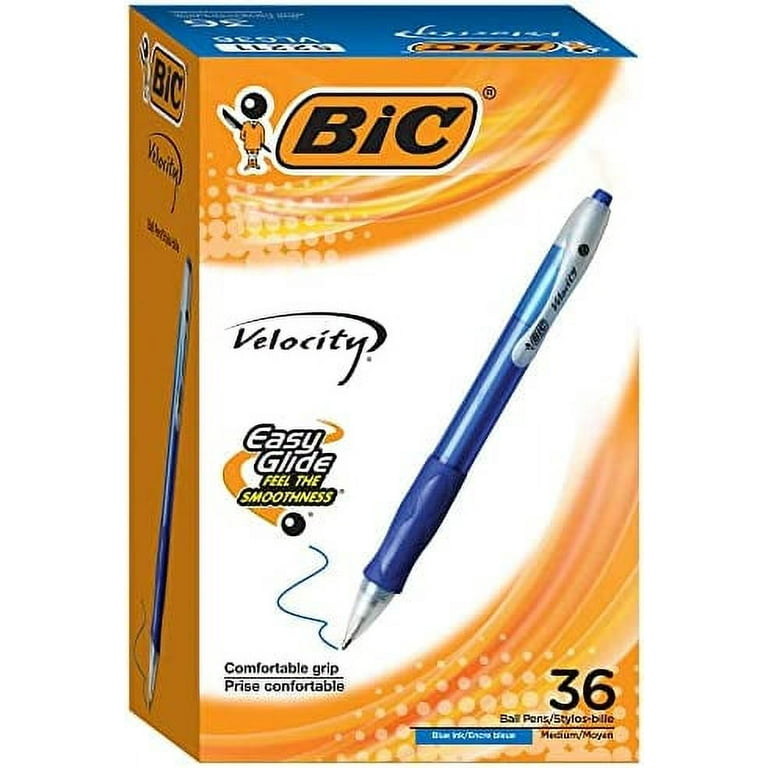 Bic Velocity Ball Pen Stylo-Bille Retractable (1 Pack of 4) 16331