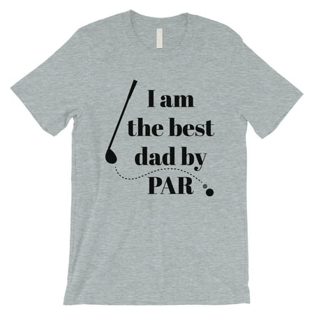 Best Dad By Par Golf Mens Grey Shirt