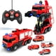 thumbnail image 1 of Camión de bomberos Grarain con control remoto, sonido LED y rociador de agua, 1 of 6